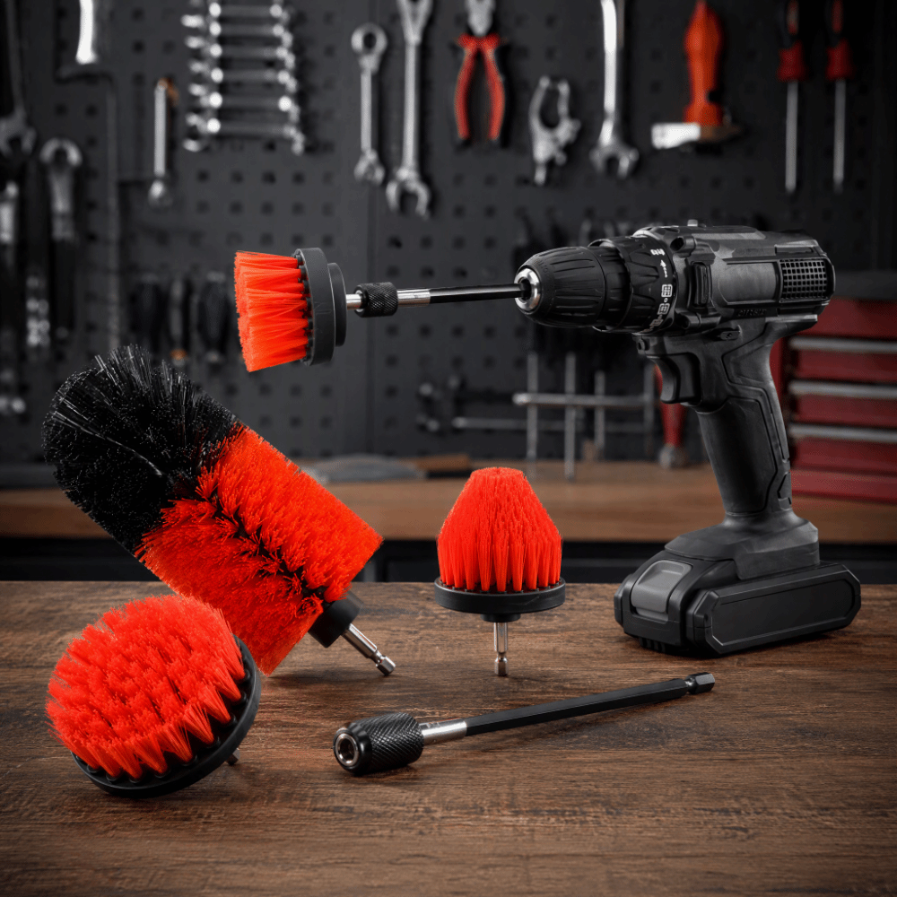 Brush Bristle Set - 5개입 원형 브러시 헤드 드릴 브러시