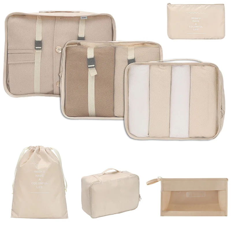 Shoe Bag Dust - 7종 세트 여행용 정리 가방, 여행