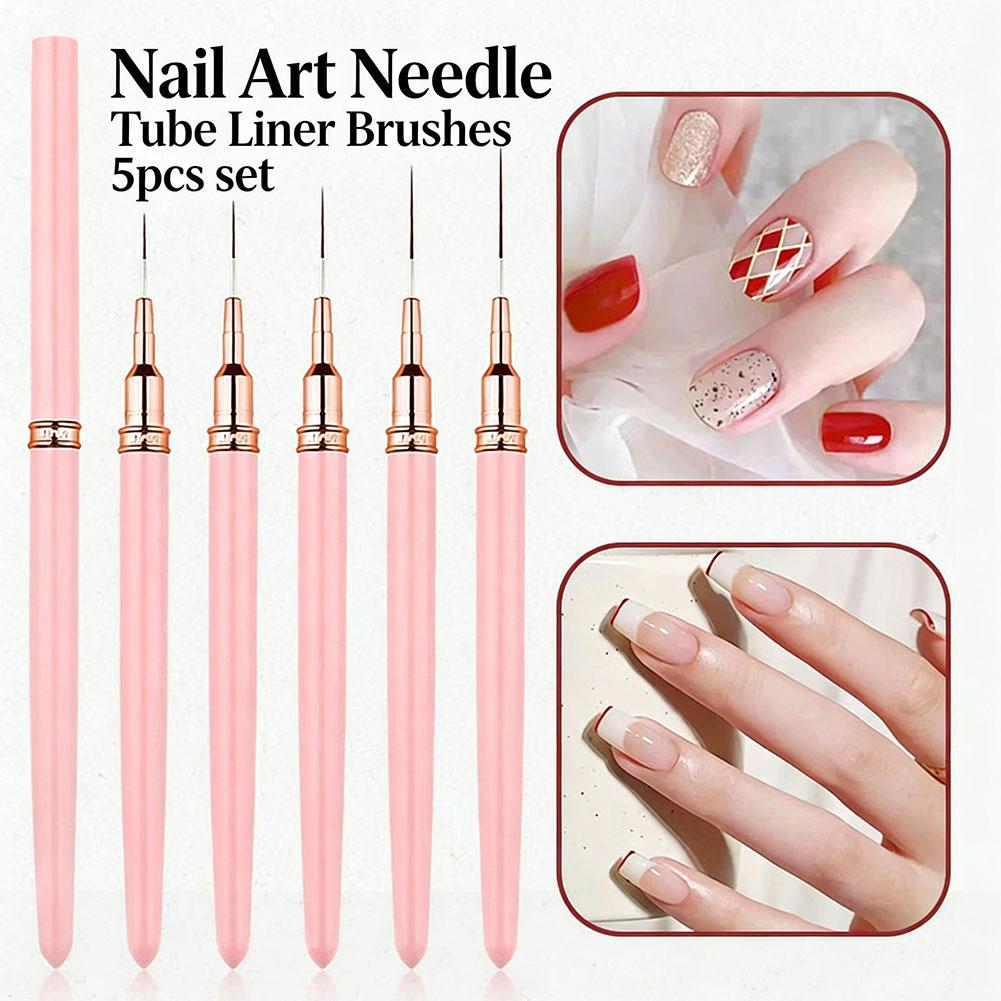 5종 네일 아트 라이너 브러쉬 세트 9mm 11mm 1 - Brush Bristle Set 리뷰 및 가격
