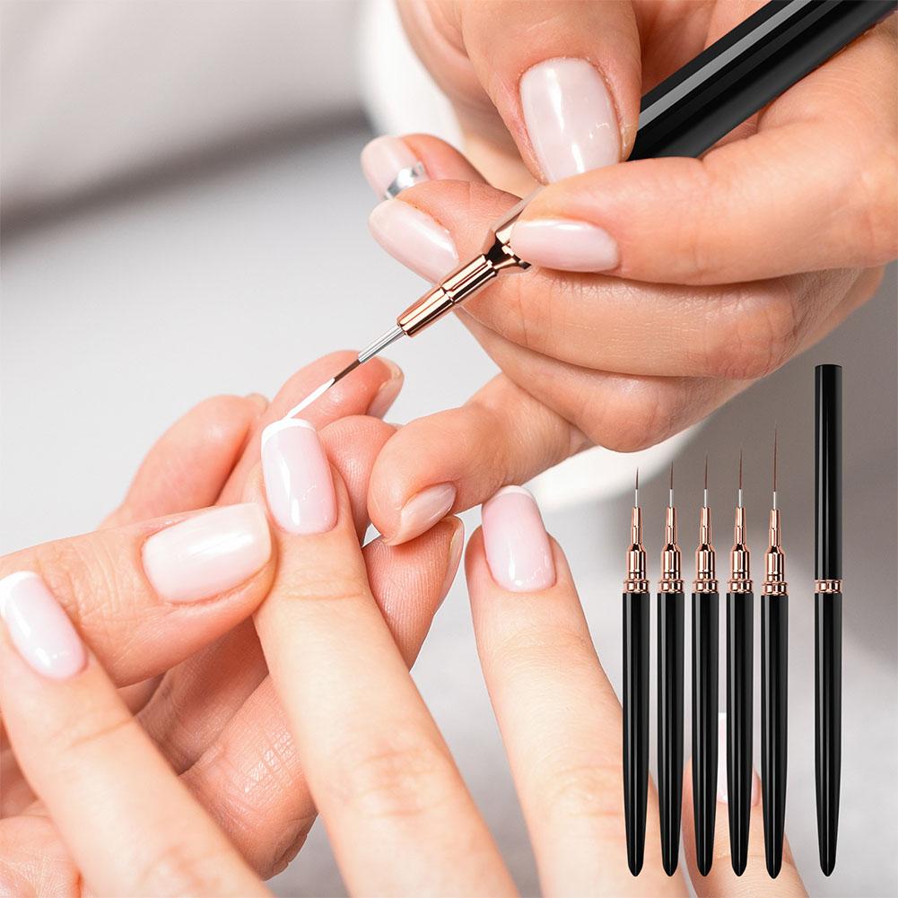 5종 네일 아트 라이너 브러쉬 세트 9mm 11mm 1 - Brush Bristle Set 리뷰 및 가격