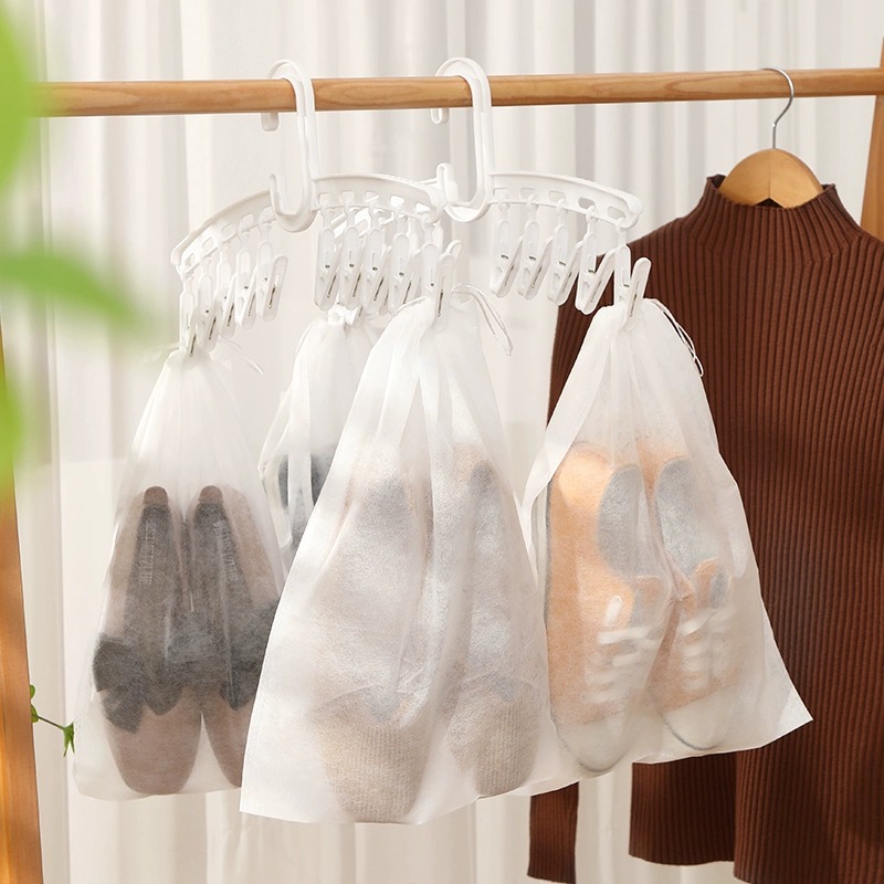 50pcs 휴대용 부직포 신발 가방 drawstring - Shoe Bag Dust 리뷰 및 가격