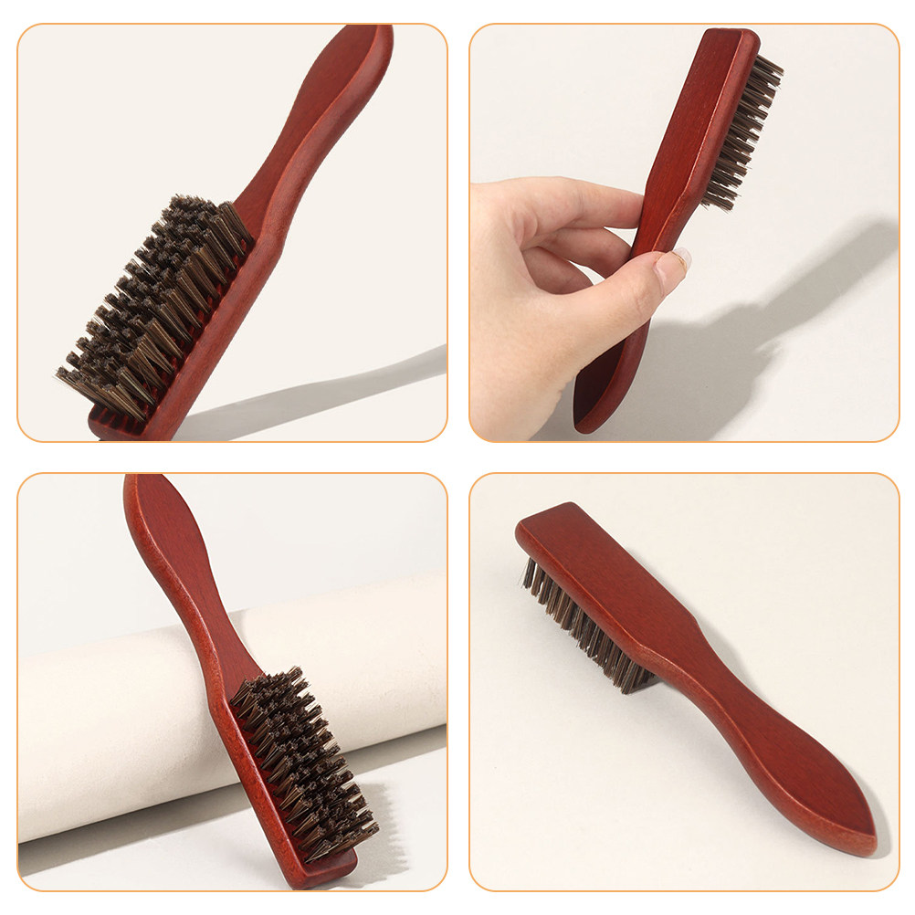 2종 수염 손질 브러쉬 세트, 나무 헤어 브러쉬, 등털 - Brush Bristle Set 리뷰 및 가격