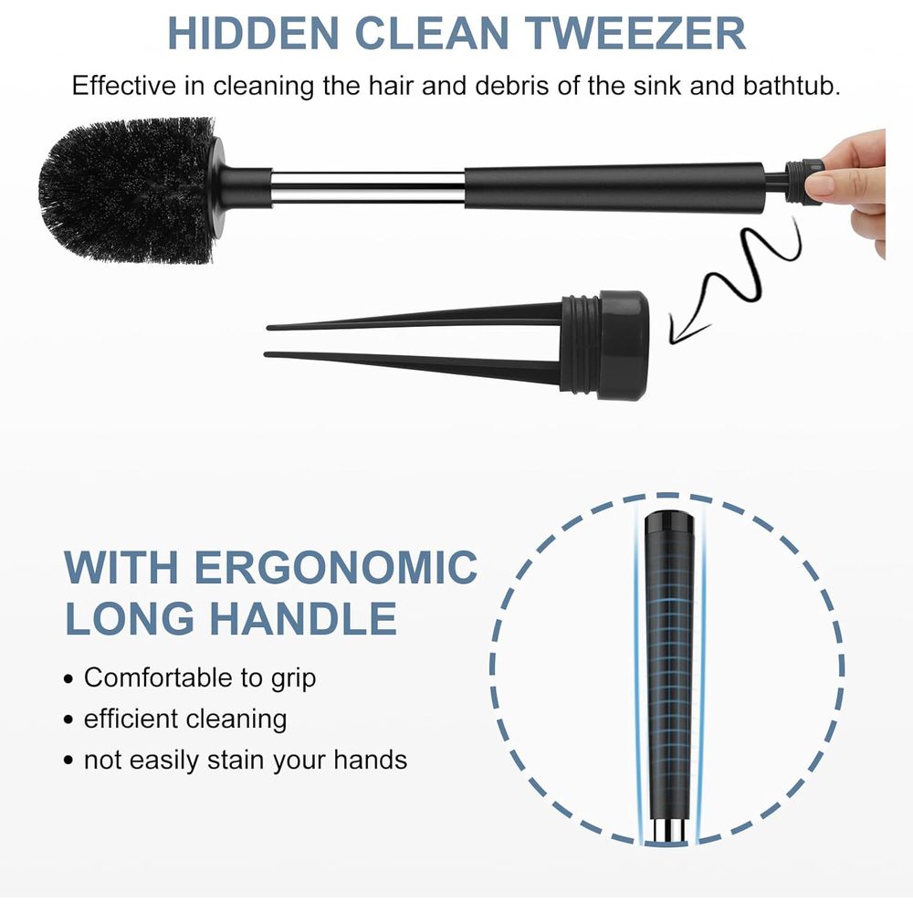뚜껑이 있는 변기 브러쉬 홀더 및 매우 긴 손잡이가 있 - Brush Bristle Set 리뷰 및 가격