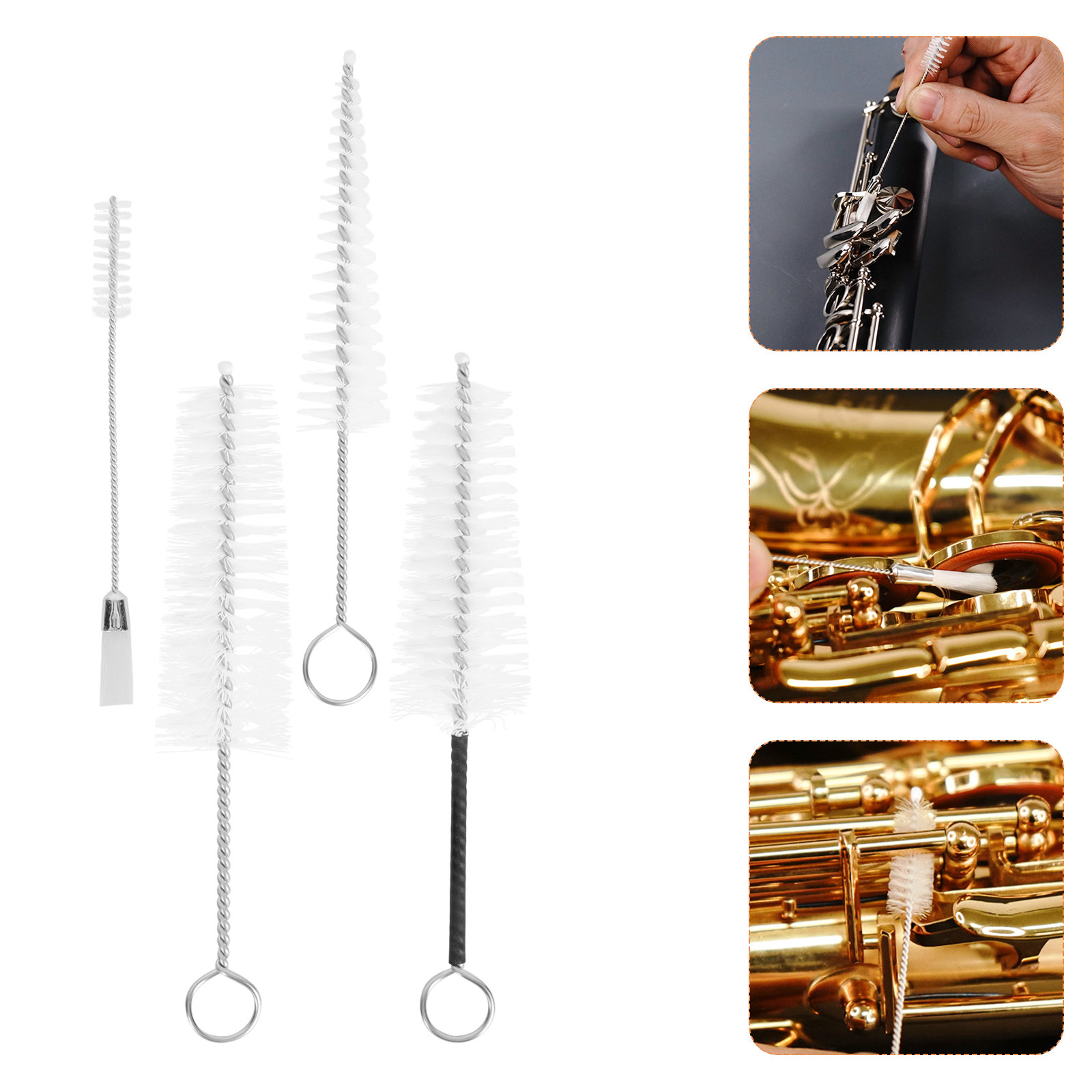 4개입 색소폰 사운드홀 브러시 세트, 고품질 나일론 브 - Brush Bristle Set 리뷰 및 가격
